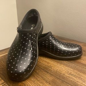 Sloggers Black and White Polka Dot Women's Shoes